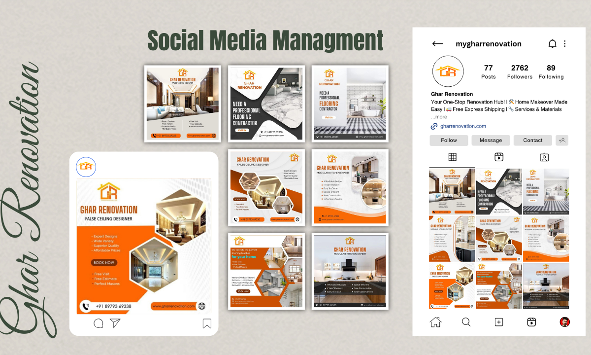 Ghar Renovation Social Media Management