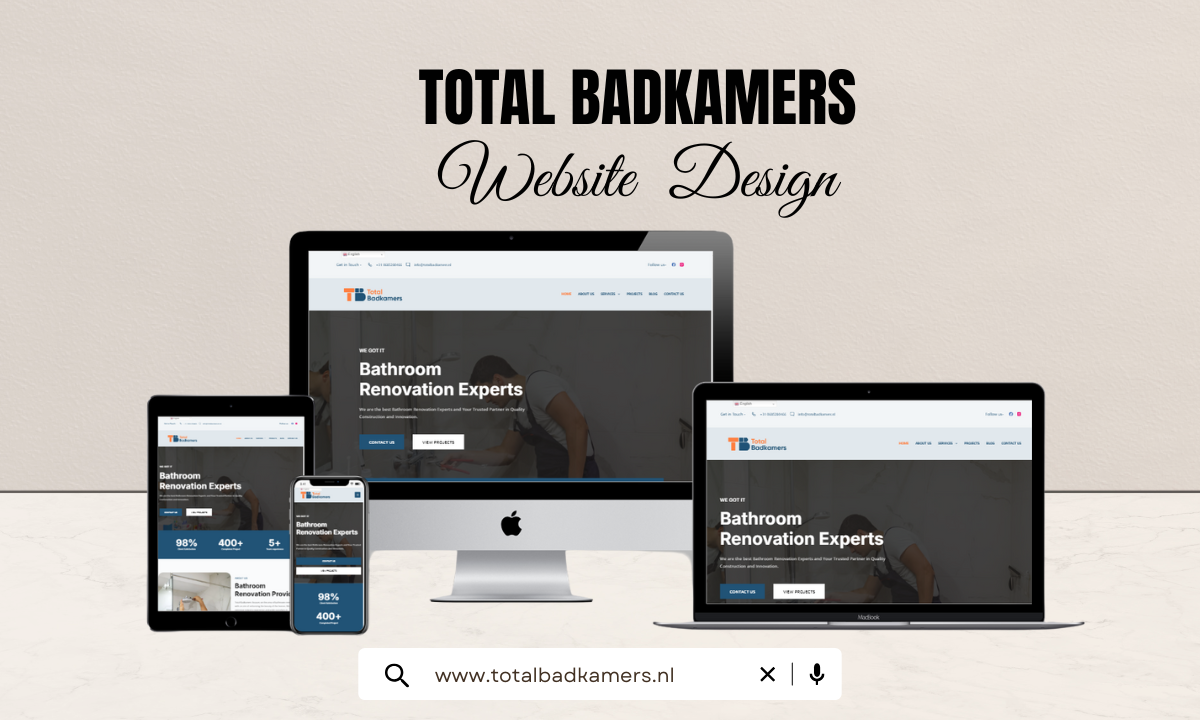 Total Badkamers Website Design