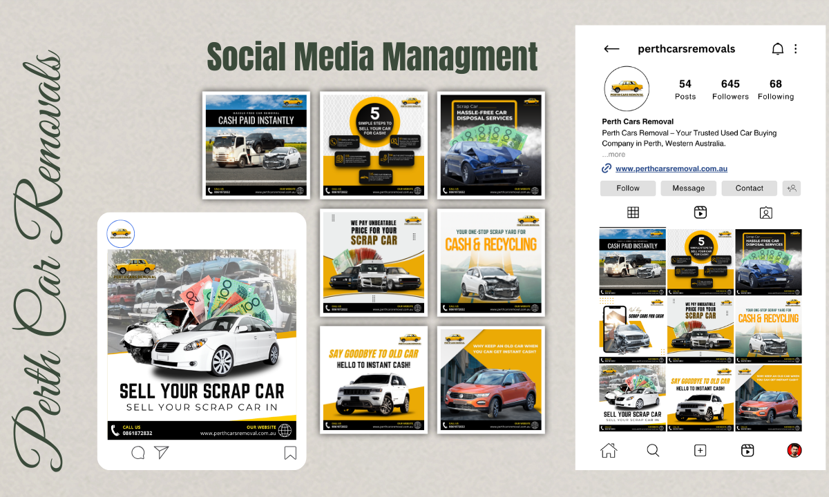 Perth Car Removals Social Media Management