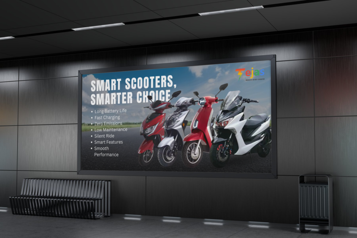Tejas EV Scooter Hoarding Design
