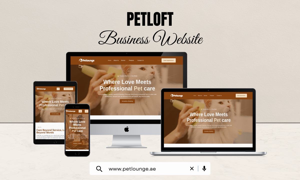 Petlounge Website Design