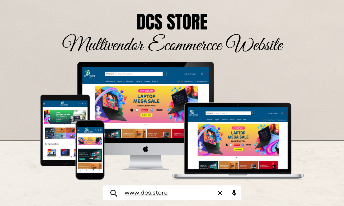 DCS Store Multiuser E-commerce Website Design